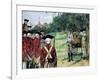 Execution of Nathan Hale by the British in New York on September 22, 1776-Howard Pyle-Framed Giclee Print