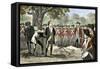 Execution of Patriot Nathan Hale by the British, 1776-null-Framed Stretched Canvas