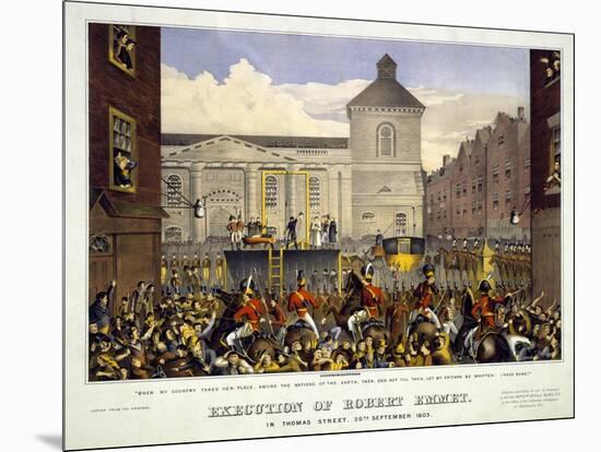 Execution of Robert Emmet in Thomas Street, 20th September 1803, 1803-null-Mounted Premium Giclee Print