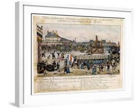 Execution of Robespierre and His Accomplices, 1794-null-Framed Giclee Print