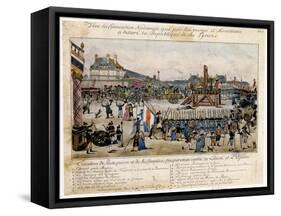 Execution of Robespierre and His Accomplices, 1794-null-Framed Stretched Canvas