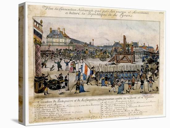Execution of Robespierre and His Accomplices, 1794-null-Stretched Canvas