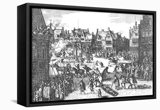 Execution of the Conspirators of the Gunpowder Plot in 1606, 1795-null-Framed Stretched Canvas