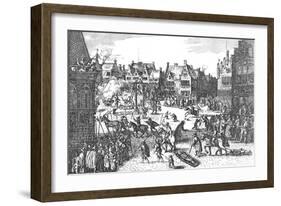 Execution of the Conspirators of the Gunpowder Plot in 1606, 1795-null-Framed Giclee Print