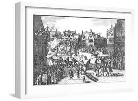 Execution of the Conspirators of the Gunpowder Plot in 1606, 1795-null-Framed Giclee Print