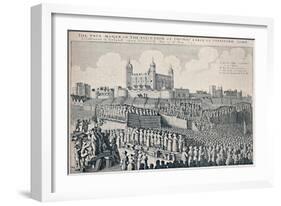 'Execution of the Earl of Strafford', c1641, (1903)-Wenceslaus Hollar-Framed Giclee Print