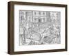 Execution of three Carthusian martyrs, Tyburn, London, 1535 (1904)-Nicolas Beatrizet-Framed Giclee Print