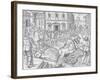 Execution of three Carthusian martyrs, Tyburn, London, 1535 (1904)-Nicolas Beatrizet-Framed Giclee Print