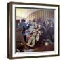 Execution of Tsar Nicholas II and His Family at Yekaterinburg, 17th July 1918-S. Sarmat-Framed Giclee Print