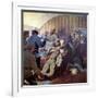 Execution of Tsar Nicholas II and His Family at Yekaterinburg, 17th July 1918-S. Sarmat-Framed Giclee Print