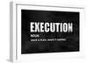 Execution on Black-Jamie MacDowell-Framed Premium Giclee Print