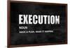 Execution on Black-Jamie MacDowell-Framed Art Print