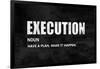Execution on Black-Jamie MacDowell-Framed Art Print