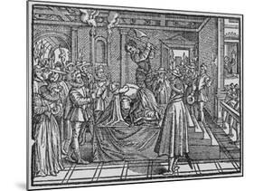 Execution Scene of Mary Queen of the Scots-null-Mounted Giclee Print