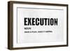 Execution-Jamie MacDowell-Framed Art Print