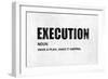 Execution-Jamie MacDowell-Framed Premium Giclee Print