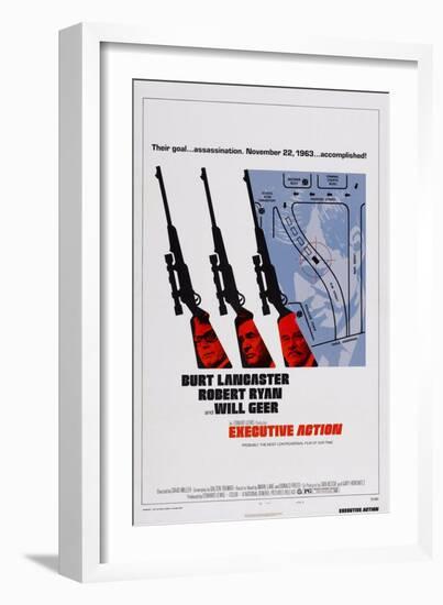 Executive Action, Burt Lancaster, Robert Ryan, Will Geer, 1973-null-Framed Art Print