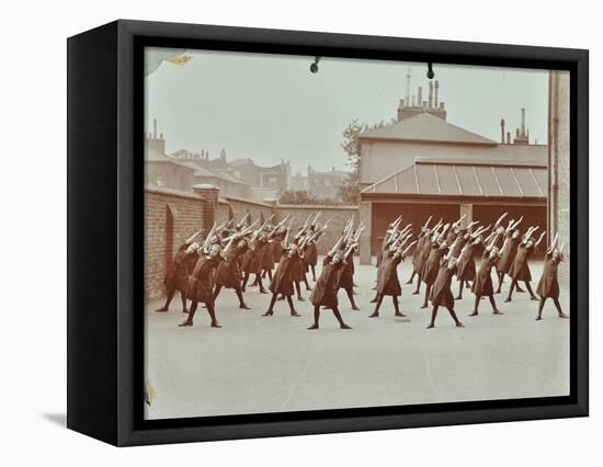 Exercise Class, Buckingham Street Girls School, Islington, London, 1906-null-Framed Stretched Canvas