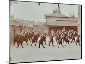 Exercise Class, Buckingham Street Girls School, Islington, London, 1906-null-Mounted Photographic Print