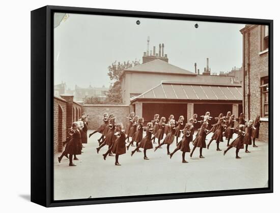 Exercise Class, Buckingham Street School, Islington, London, 1906-null-Framed Stretched Canvas