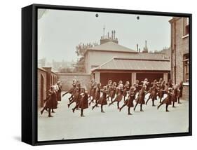 Exercise Class, Buckingham Street School, Islington, London, 1906-null-Framed Stretched Canvas