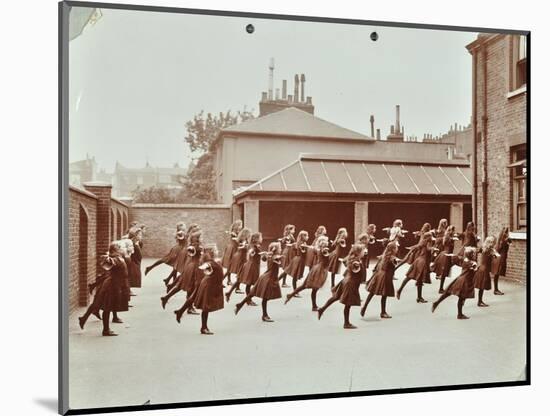 Exercise Class, Buckingham Street School, Islington, London, 1906-null-Mounted Photographic Print