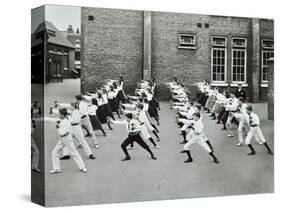 Exercise Drill, Crawford Street School, Camberwell, London, 1906-null-Stretched Canvas