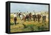 Exercise of Recruits-Giovanni Fattori-Framed Stretched Canvas