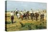 Exercise of Recruits-Giovanni Fattori-Stretched Canvas