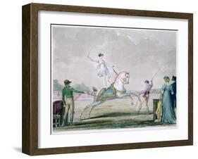 Exercises of the Circus Horse, C1818-1836-Antoine Charles Horace Vernet-Framed Giclee Print