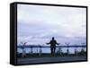 Exercising Beside the Water, Vashon Island, Washington State-Aaron McCoy-Framed Stretched Canvas