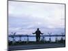 Exercising Beside the Water, Vashon Island, Washington State-Aaron McCoy-Mounted Photographic Print