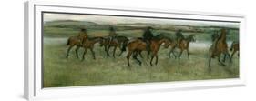 Exercising Racehorses, C1880-Edgar Degas-Framed Giclee Print