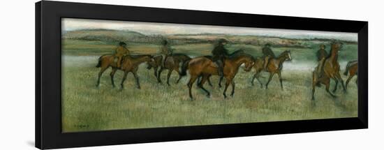 Exercising Racehorses, C1880-Edgar Degas-Framed Premium Giclee Print