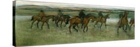 Exercising Racehorses, C1880-Edgar Degas-Stretched Canvas