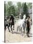 Exercising Some Trotting Champion Mares at Woodburn Farm, Kentucky, 1890s-null-Stretched Canvas
