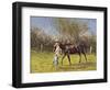 Exercising the Horse,-Edward Dawson-Framed Giclee Print