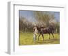 Exercising the Horse,-Edward Dawson-Framed Giclee Print