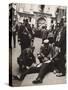 Exercising with gas masks in Paris street, c.1934-Lucien Aigner-Stretched Canvas