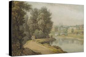 Exeter as Seen from the River, 1816-John White Abbott-Stretched Canvas