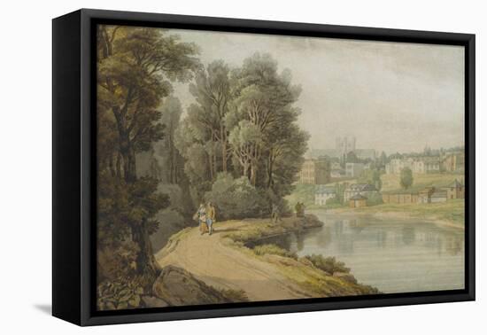 Exeter as Seen from the River, 1816-John White Abbott-Framed Stretched Canvas