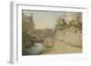Exeter: Between the Quay Gate and West Gate Outside the City Walls, 1791-Francis Towne-Framed Giclee Print