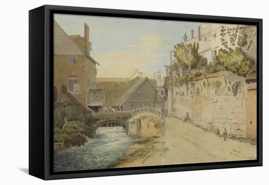 Exeter: Between the Quay Gate and West Gate Outside the City Walls, 1791-Francis Towne-Framed Stretched Canvas