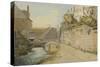 Exeter: Between the Quay Gate and West Gate Outside the City Walls, 1791-Francis Towne-Stretched Canvas