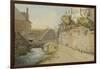 Exeter: Between the Quay Gate and West Gate Outside the City Walls, 1791-Francis Towne-Framed Giclee Print