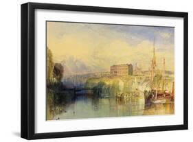 Exeter, C.1827-J. M. W. Turner-Framed Giclee Print