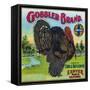 Exeter, California, Gobbler Brand Citrus Label-Lantern Press-Framed Stretched Canvas