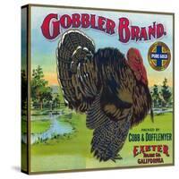 Exeter, California, Gobbler Brand Citrus Label-Lantern Press-Stretched Canvas