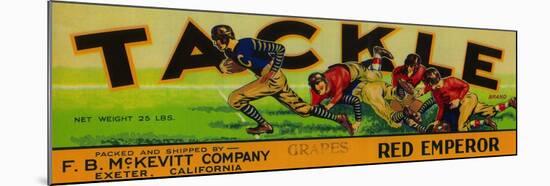 Exeter, California - Tackle Grape Label-Lantern Press-Mounted Art Print