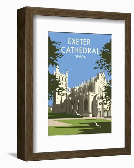 Exeter Cathedral - Dave Thompson Contemporary Travel Print-Dave Thompson-Framed Giclee Print